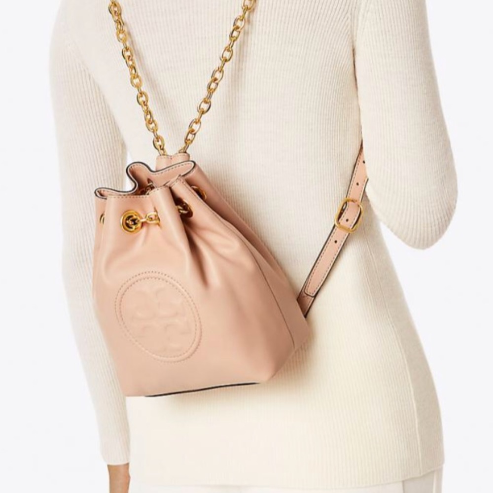 Tory Burch Fleming mink pink mini backpack - Picture 1 of 6